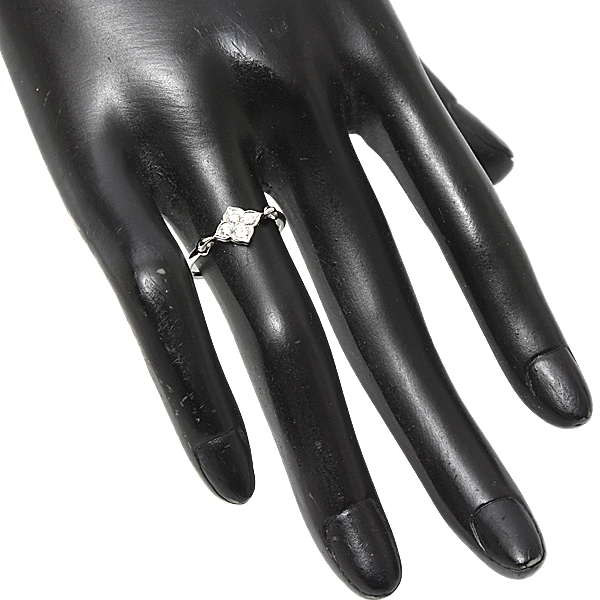 カルティエ リング レディースリング ヒンドゥ リング ダイヤモンド 750WG 49 実寸9号 Cartier 中古