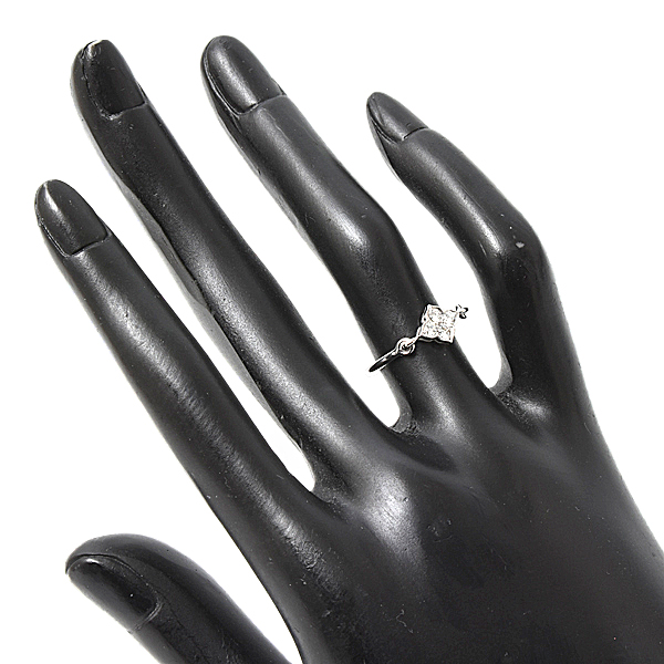 カルティエ リング レディースリング ヒンドゥ リング ダイヤモンド 750WG 49 実寸9号 Cartier 中古