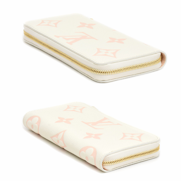 ルイヴィトン 財布 レディース モノグラムアンプラント ジッピーウォレット 長財布 ベージュ系 ピンク系 M81914 Louis Vuitton 未使用展示品