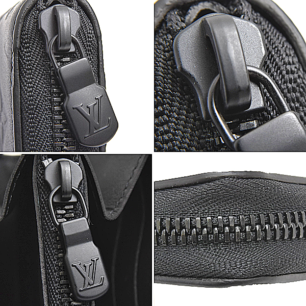 ルイヴィトン 財布 メンズ モノグラムシャドウ ジッピーウォレット ホリゾンタル ロングウォレット ブラック Louis Vuitton M80333 中古