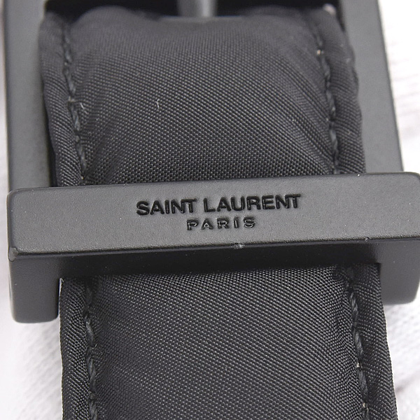 サンローラン バッグ レディース カサンドラ LE 5 A 7 ル・サンカセット ワンショルダーバッグ ナイロン ブラック SAINT LAURENT 733294 中古
