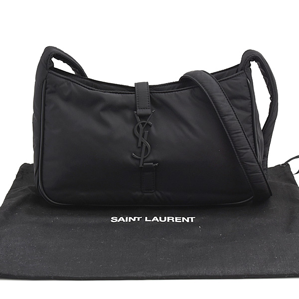 サンローラン バッグ レディース カサンドラ LE 5 A 7 ル・サンカセット ワンショルダーバッグ ナイロン ブラック SAINT LAURENT 733294 中古