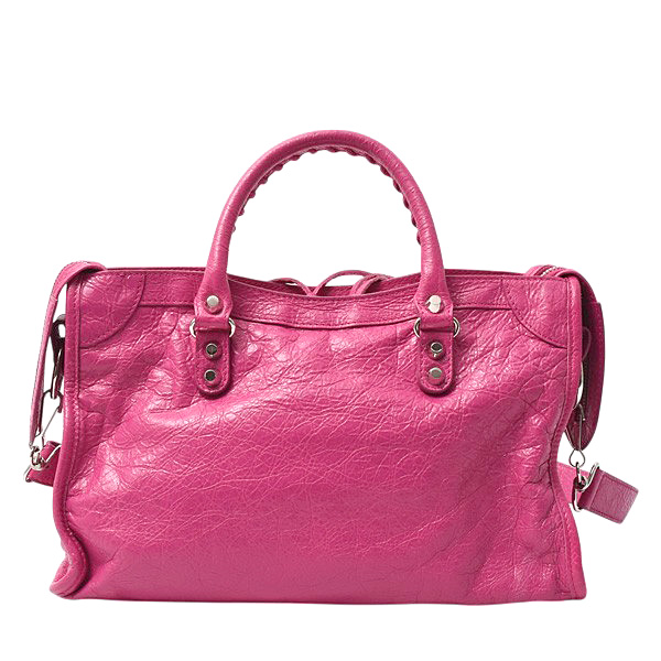 バレンシアガ バッグ レディース クラシックシティ 2WAYショルダーバッグ レザー ローズピンク 431621 中古