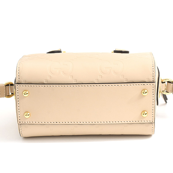 グッチ バッグ レディース GGスーパーミニ ボストンバッグ 2WAY カーフ ベージュ GUCCI 790130 未使用展示品