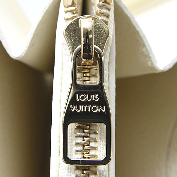 ルイヴィトン 財布 レディース モノグラムアンプラント ジッピーウォレット ミルキーホワイト ブルー Louis Vuitton M28131 未使用展示品