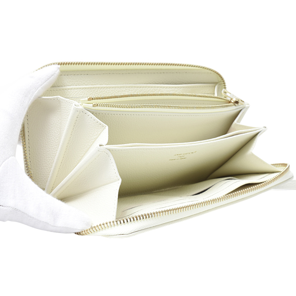 ルイヴィトン 財布 レディース モノグラムアンプラント ジッピーウォレット ミルキーホワイト ブルー Louis Vuitton M28131 未使用展示品