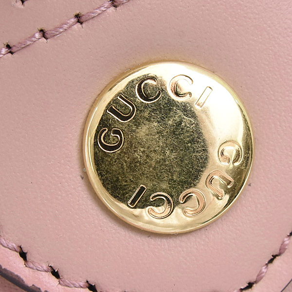 グッチ バッグ レディース GGスーパーミニ ボストンバッグ 2WAY カーフ ピンク GUCCI 790130 中古