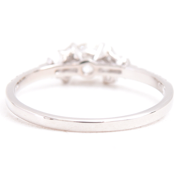 アーカー 指輪 レディース セレスチャルラブ ダイヤ リング D0.27ct D0.15ct 11号弱 プラチナ AHKAH PT900 中古