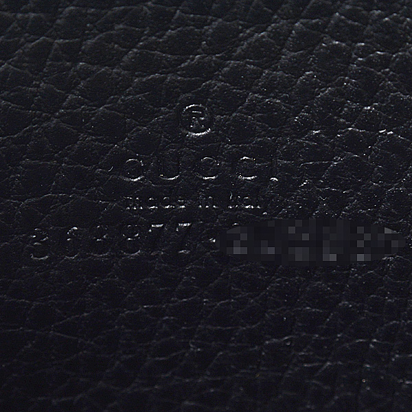 グッチ 財布 レディース メンズ カーフ ラウンドファスナー コインケース カードケース ブラック GUCCI 368877 中古