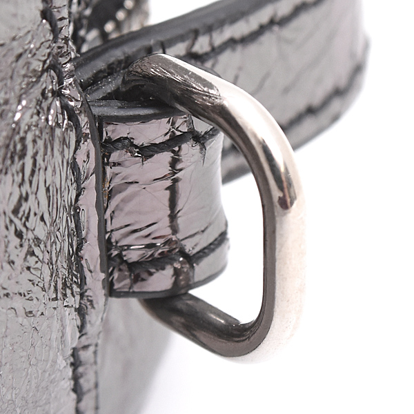 バレンシアガ バッグ レディース エブリデイXS カメラバッグ ショルダーバッグ 2WAY カーフ メタリックグレー BALENCIAGA 608653 中古