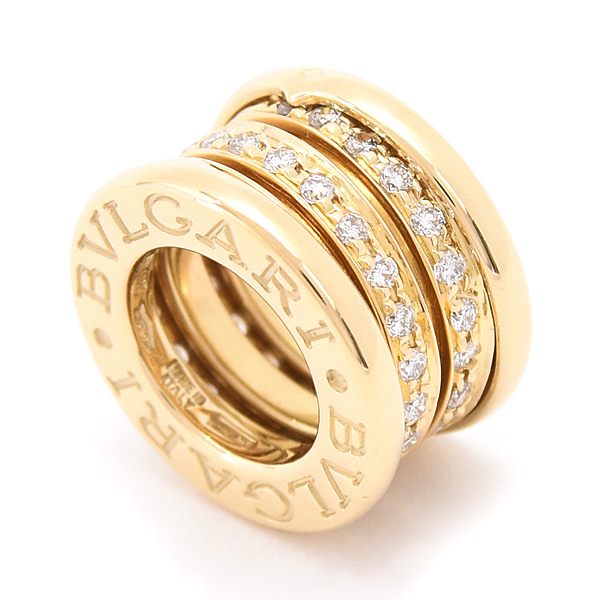 ブルガリ ペンダント メンズ レディース ビーゼロワン B-ZERO1 ダイヤモンド イエローゴールド BVLGARI 750YG 中古