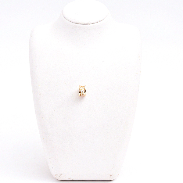 ブルガリ ペンダント メンズ レディース ビーゼロワン B-ZERO1 ダイヤモンド イエローゴールド BVLGARI 750YG 中古