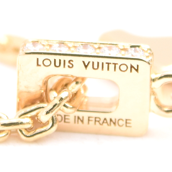 ルイヴィトン ネックレス ユニセックス パンダンティフLV GM ダイヤ ネックレス イエローゴールド Louis Vuitton Q93849 750YG 中古