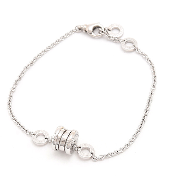 ブルガリ ブレスレット レディース ビーゼロワン エレメント ブレス B-ZERO1 ホワイトゴールド BVLGARI 750WG 中古