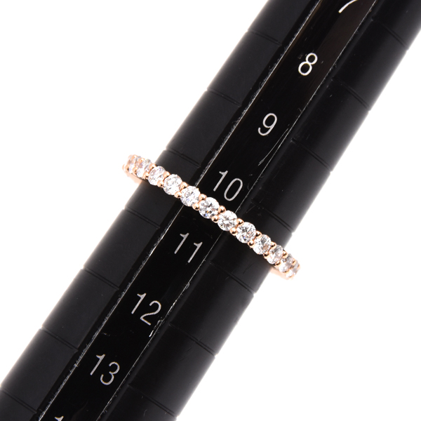 ティファニー 指輪 レディース フォーエバーバンド フルエタニティ ダイヤ リング 10.5号弱 ピンクゴールド TIFFANY 750PG 中古