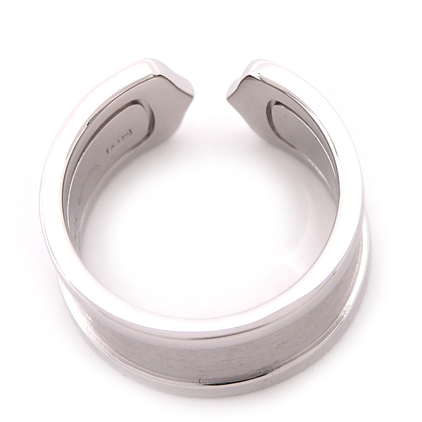 カルティエ レディース 指輪 C2 ダイヤ リング 52号 実寸13号 ホワイトゴールド 750WG Cartier 中古