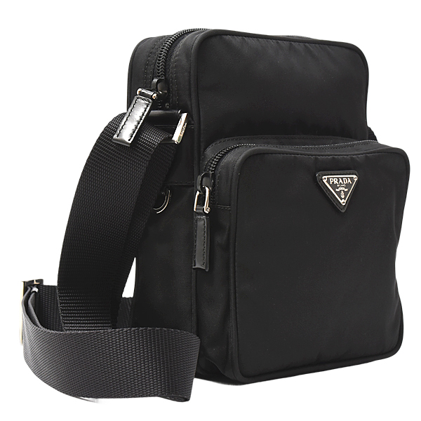 プラダ バッグ レディース メンズ VELA SPORT ナイロン ショルダーバッグ NERO PRADA BT0169 中古