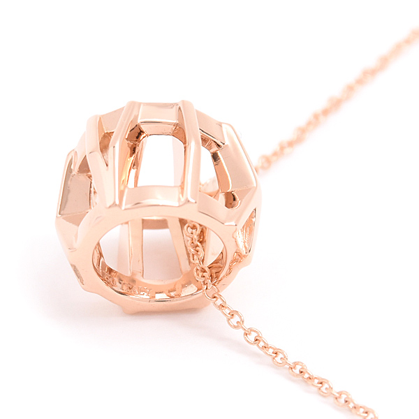 ティファニー ネックレス レディース アトラス X オープン ペンダント ピンクゴールド TIFFANY 750PG 中古