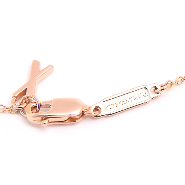 ティファニー ネックレス レディース アトラス X オープン ペンダント ピンクゴールド TIFFANY 750PG 中古