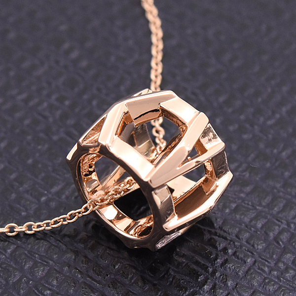 ティファニー ネックレス レディース アトラス X オープン ペンダント ピンクゴールド TIFFANY 750PG 中古