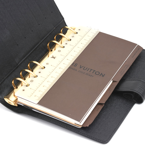 ルイヴィトン 小物 ユニセックス アジェンダMM 手帳カバー ノワール Louis Vuitton R20042 中古