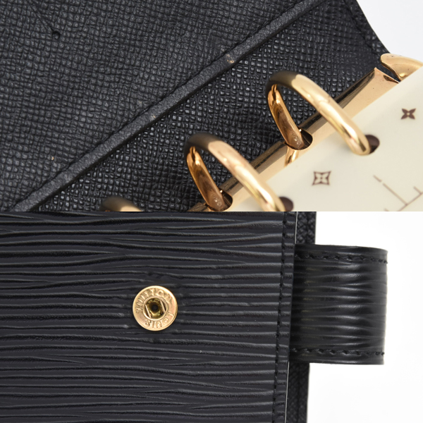 ルイヴィトン 小物 ユニセックス アジェンダMM 手帳カバー ノワール Louis Vuitton R20042 中古