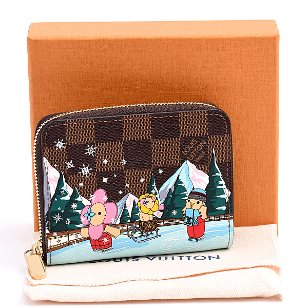 ルイヴィトン 財布 レディース ダミエ ジッピーコインパース ヴィヴィエンヌ コインケース カードケース Louis Vuitton N40721 未使用展示品