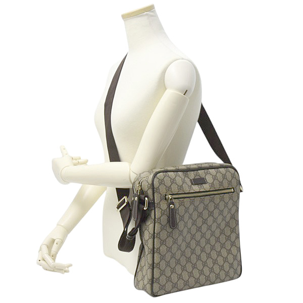グッチ バッグ レディース メンズ GGスプリーム ショルダークロスボディバッグ GUCCI 201448 中古