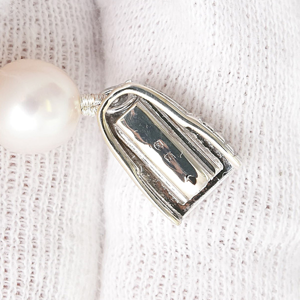 ミキモト ネックレス レディース パール ネックレス 7.4mm～7.9mm珠 シルバー MIKIMOTO SV925 中古