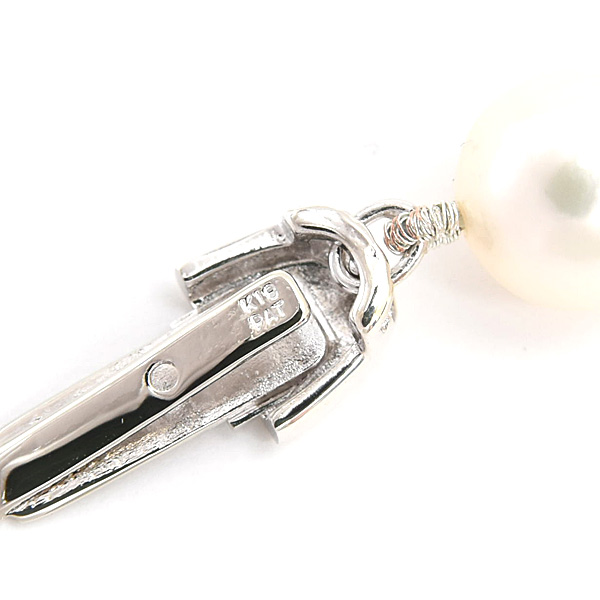 ミキモト ネックレス レディース パール ネックレス 7.4mm～7.9mm珠 シルバー MIKIMOTO SV925 中古