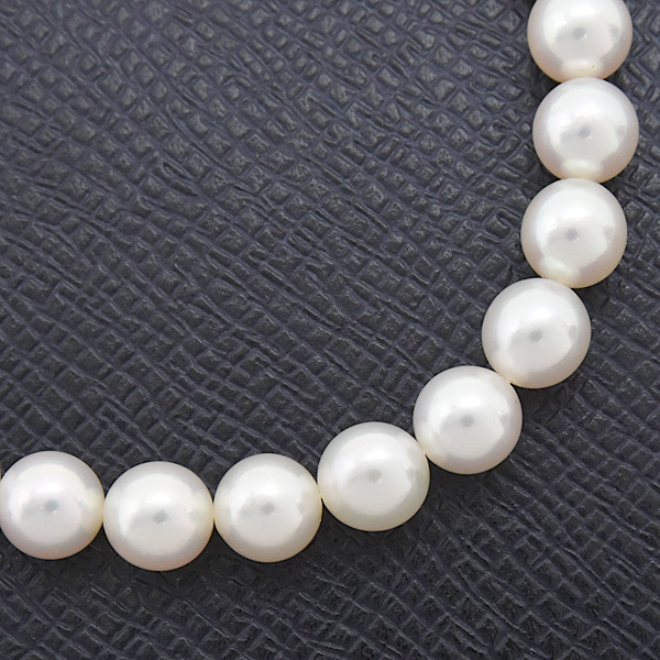 ミキモト ネックレス レディース パール ネックレス 7.4mm～7.9mm珠 シルバー MIKIMOTO SV925 中古