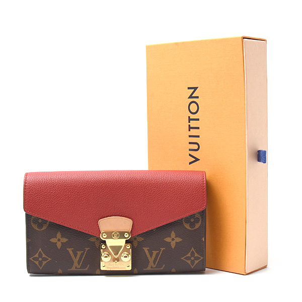 ルイヴィトン 財布 レディース モノグラム ポルトフォイユパラス フラップ付き長財布 Louis Vuitton M58414 中古