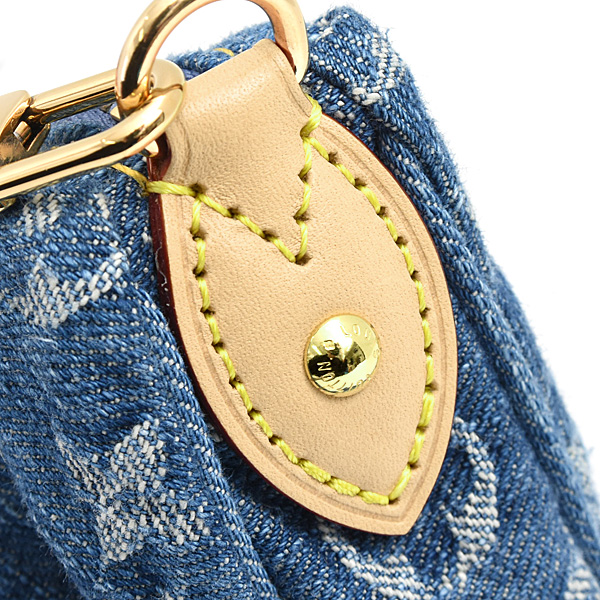 ルイヴィトン バッグ レディース モノグラムデニム ポシェットバレー ハンドバッグ ブルー Louis Vuitton M13571 中古