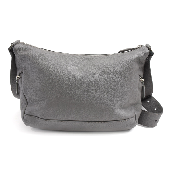 プラダ バッグ レディース メンズ ヴィッテロダイノ ショルダー レザー グレー PRADA 2VH165 中古