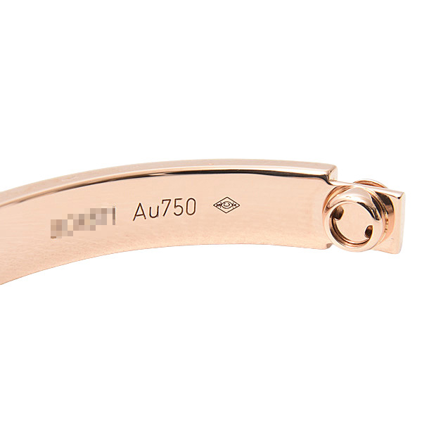 カルティエ ブレス レディース ラブブレス 片側のみ 半分 16～17サイズ ピンクゴールド Cartier 750PG 中古