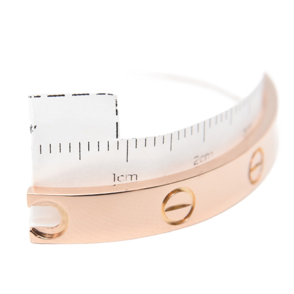 カルティエ ブレス レディース ラブブレス 片側のみ 半分 16～17サイズ ピンクゴールド Cartier 750PG 中古