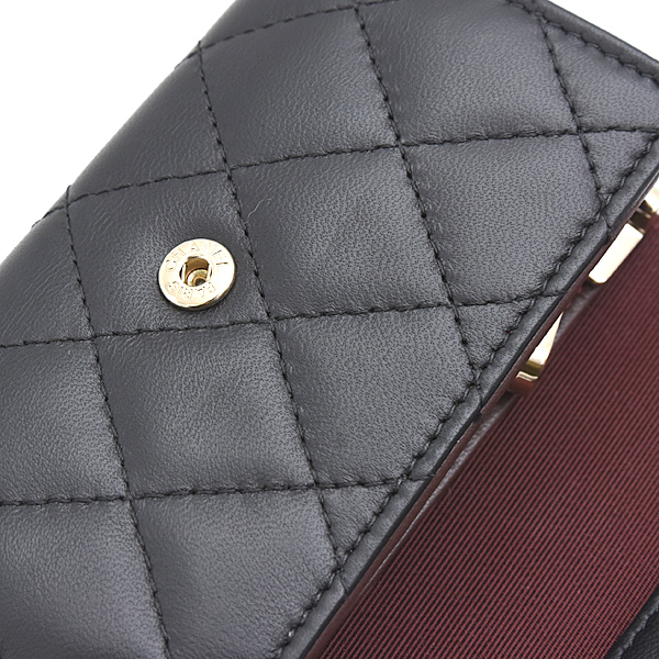 シャネル キーケース レディース マトラッセ 4連 クラシック ブラック ラムスキン CHANEL 中古