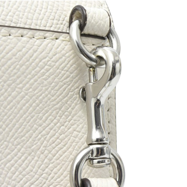 コーチ バッグ レディース ノースサウス フォン スマホショルダー チョーク レザー COACH 中古