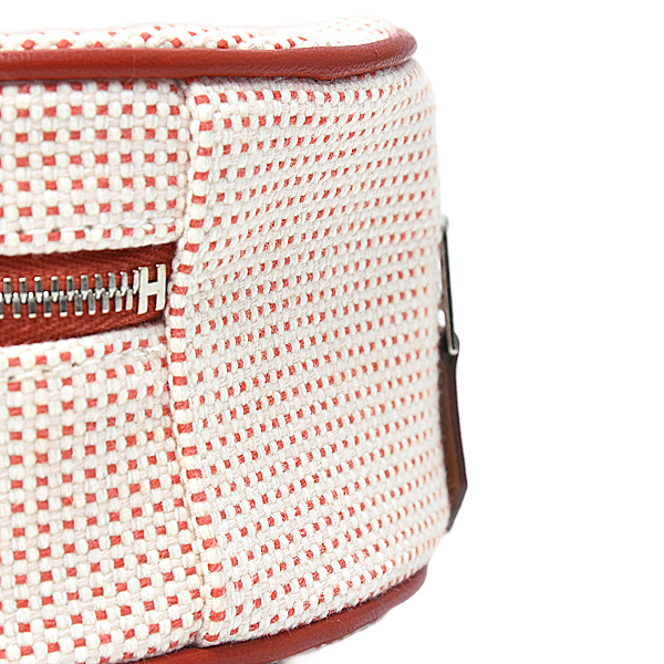 エルメス バッグ レディース ポーチ エヴァジオン トワルアッシュ ヴァーミリオン HERMES 中古
