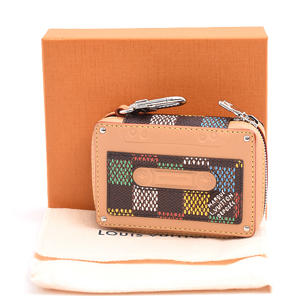ルイヴィトン 小物 メンズ LVバーズ・ダミエ バッグチャーム・LVテープ チャーム ブラウン マルチ Louis Vuitton M02431 未使用展示品