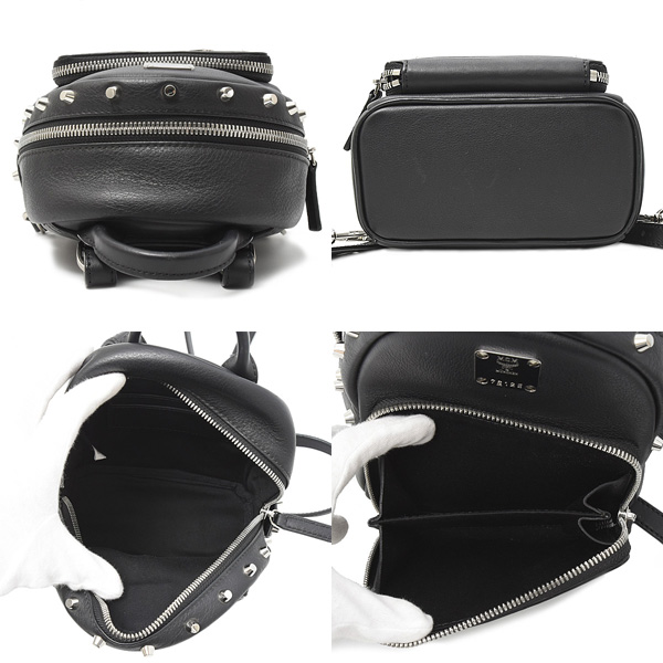 エムシーエム バッグ レディース トップハンドルバッグ バックパック リュック ブラック MCM 中古