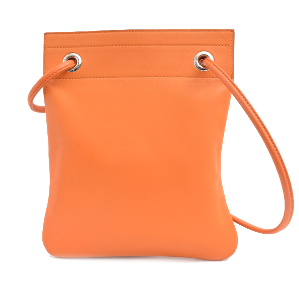 エルメス バッグ レディース サックアリーヌ ミニ ヴォースイフト C刻印 オレンジ HERMES 中古
