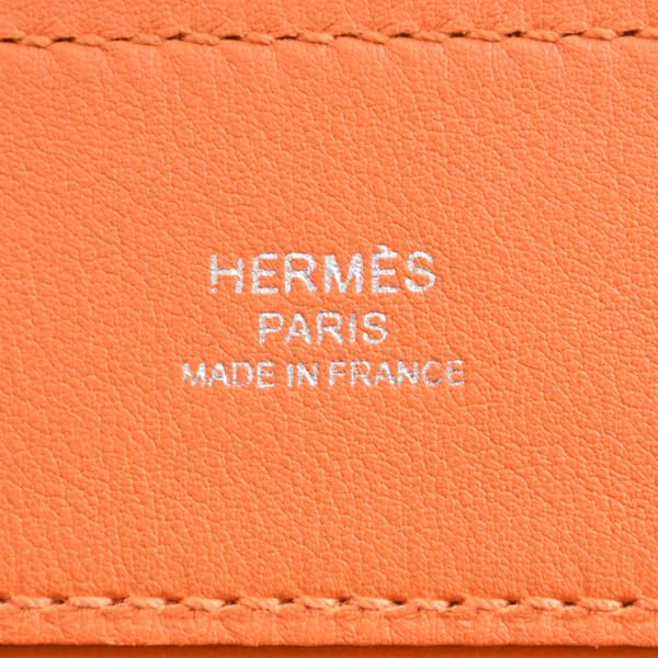 エルメス バッグ レディース サックアリーヌ ミニ ヴォースイフト C刻印 オレンジ HERMES 中古
