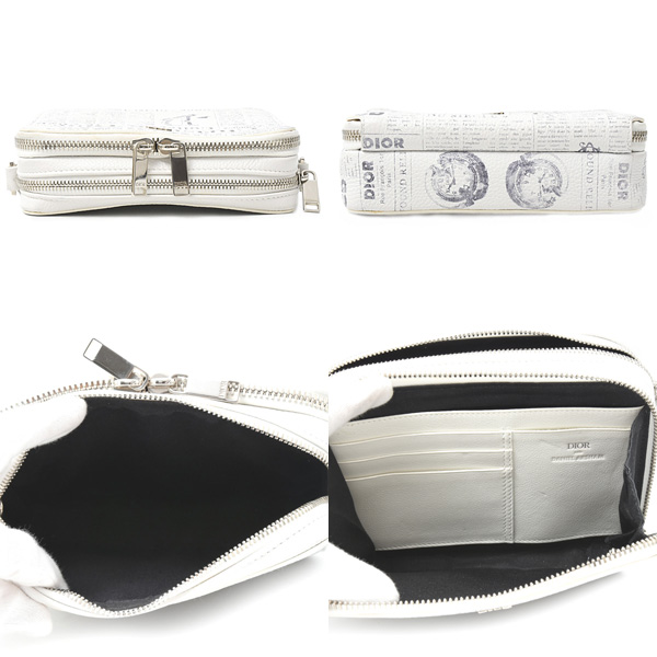 クリスチャンディオール バッグ レディース ショルダーポーチ ダニエルアーシャムコラボ ホワイト Christian Dior 中古