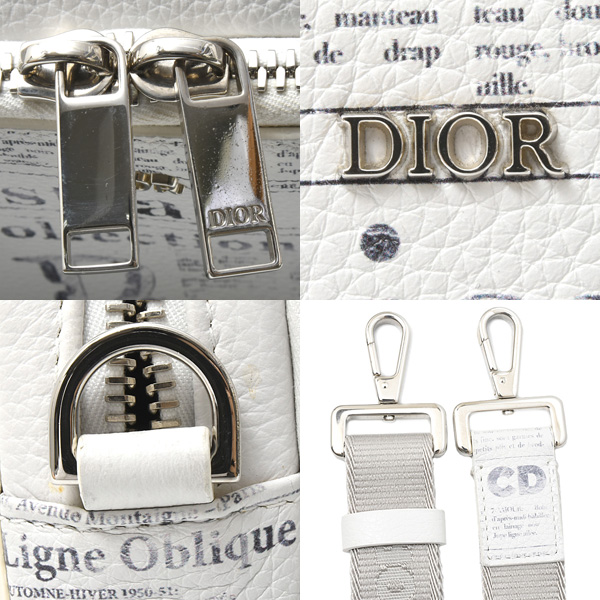 クリスチャンディオール バッグ レディース ショルダーポーチ ダニエルアーシャムコラボ ホワイト Christian Dior 中古
