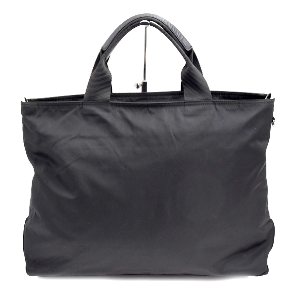 プラダ レディース メンズ テスート ハンドバッグ ショルダーバッグ 2WAY ナイロン ブラック 1BG867 PRADA 中古