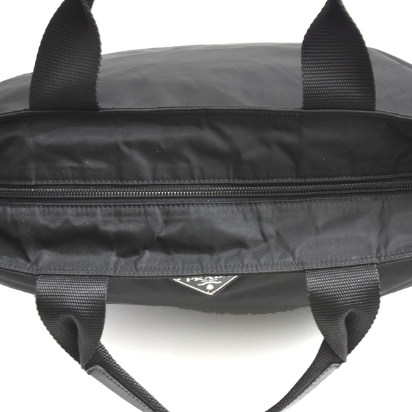 プラダ レディース メンズ テスート ハンドバッグ ショルダーバッグ 2WAY ナイロン ブラック 1BG867 PRADA 中古