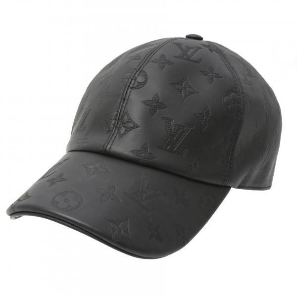 ルイヴィトン 服飾小物 メンズ レディース ユニセックス キャップ 帽子 60 モノグラムシャドウ ノワール Louis Vuitton M76581 中古