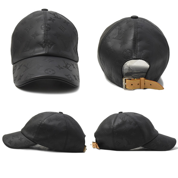 ルイヴィトン 服飾小物 メンズ レディース ユニセックス キャップ 帽子 60 モノグラムシャドウ ノワール Louis Vuitton M76581 中古
