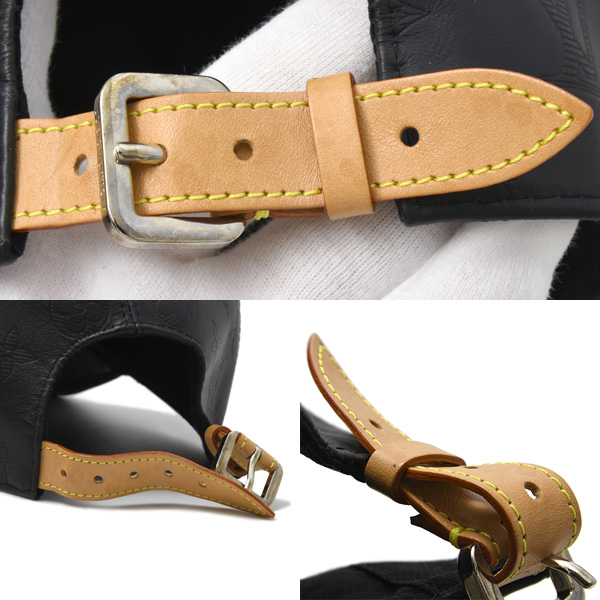 ルイヴィトン 服飾小物 メンズ レディース ユニセックス キャップ 帽子 60 モノグラムシャドウ ノワール Louis Vuitton M76581 中古